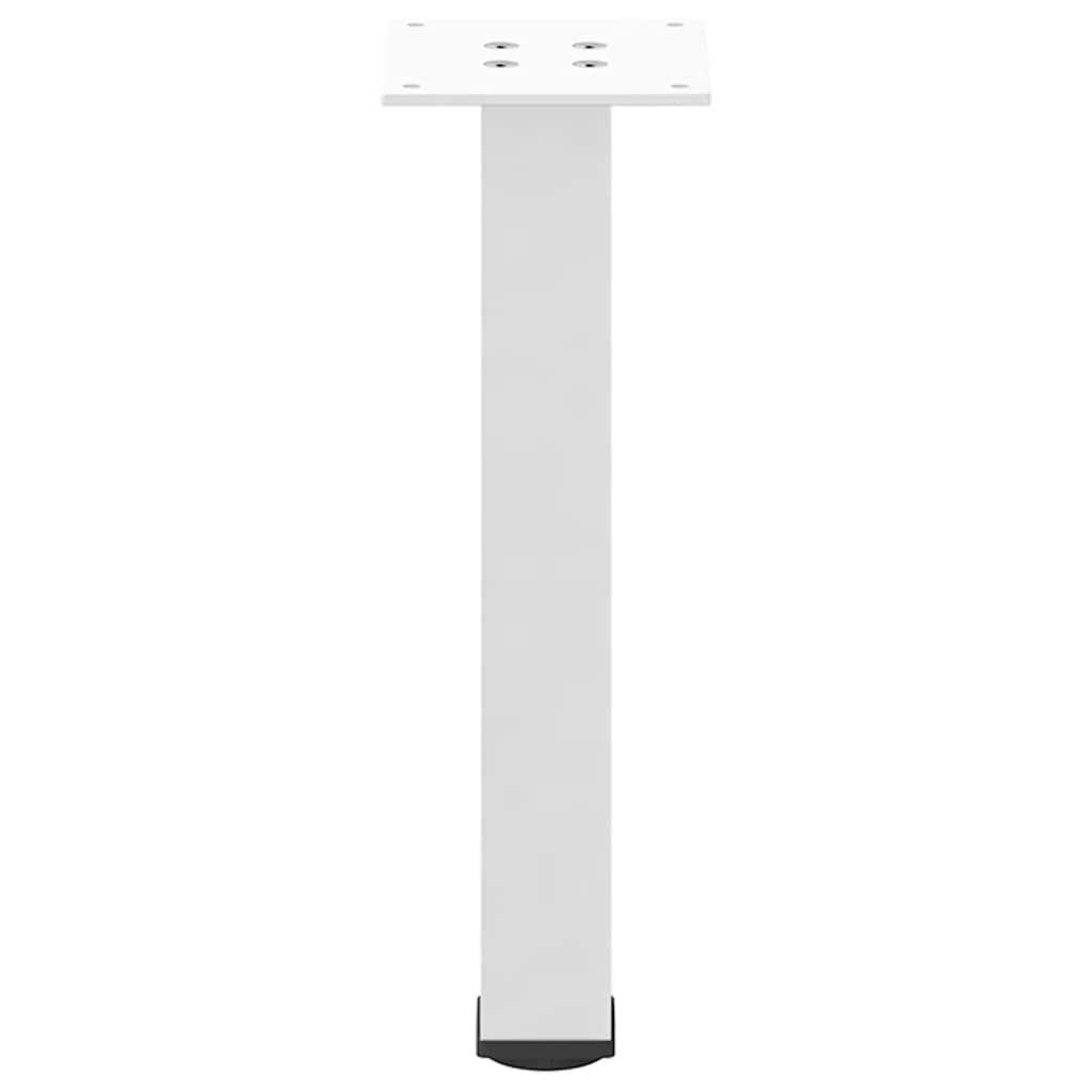 vidaXL Couchtischbeine 4 Stk. Weiß 42-44 cm Stahl