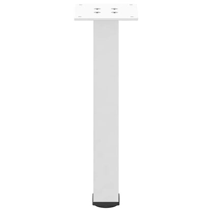 vidaXL Couchtischbeine 4 Stk. Weiß 42-44 cm Stahl