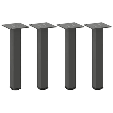 vidaXL Couchtischbeine 4 Stk. Anthrazit 42-44 cm Stahl
