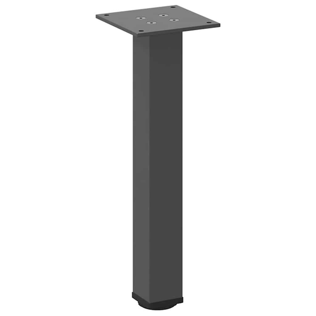 vidaXL Couchtischbeine 4 Stk. Anthrazit 42-44 cm Stahl