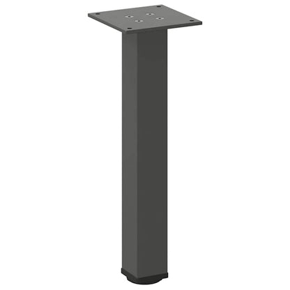 vidaXL Couchtischbeine 4 Stk. Anthrazit 42-44 cm Stahl