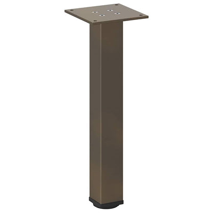 vidaXL Couchtischbeine 4 Stk. Naturstahl 42-44 cm Stahl