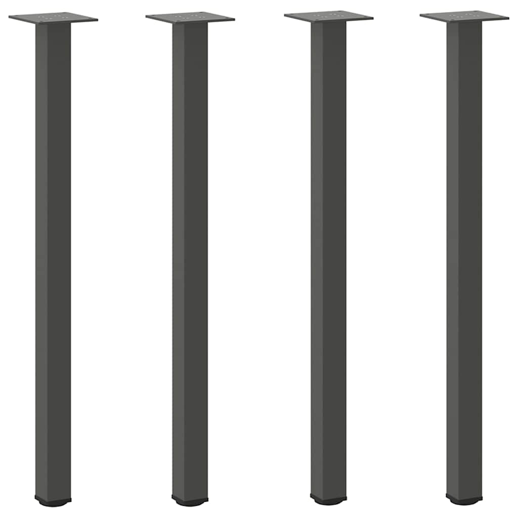 vidaXL Konsolentischbeine 4 Stk. Anthrazit 72-74 cm Stahl