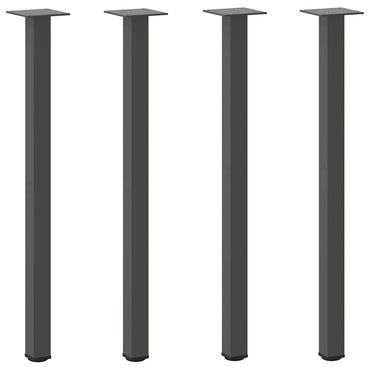 vidaXL Konsolentischbeine 4 Stk. Anthrazit 72-74 cm Stahl