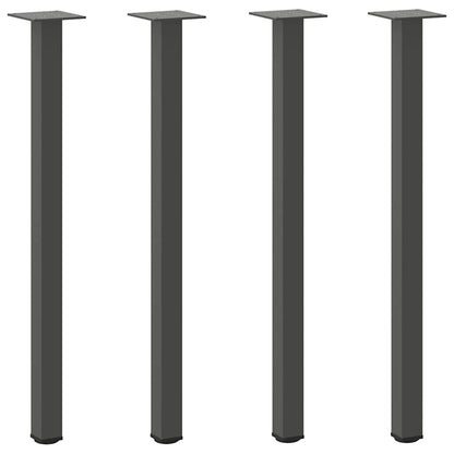 vidaXL Konsolentischbeine 4 Stk. Anthrazit 72-74 cm Stahl