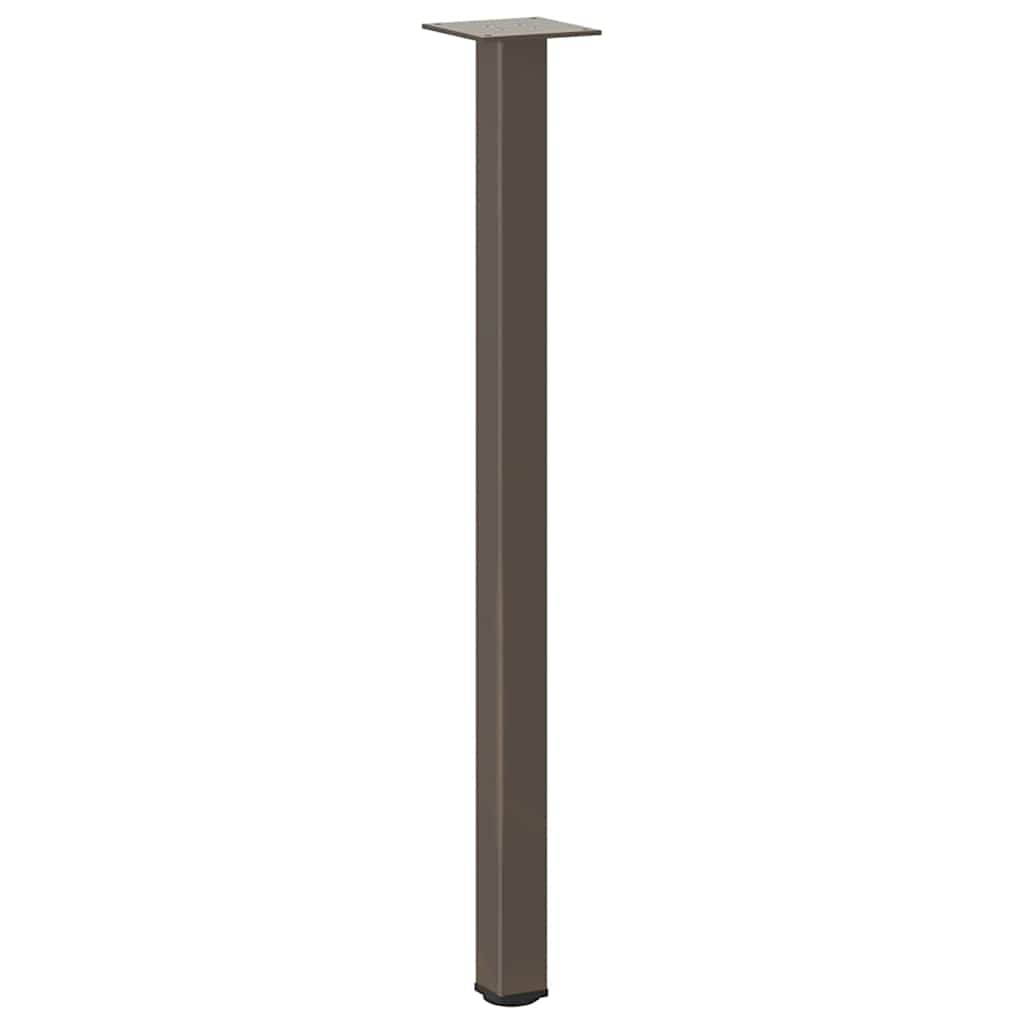 vidaXL Pieds de table console 4 pcs. Acier brut 72-74 cm Acier