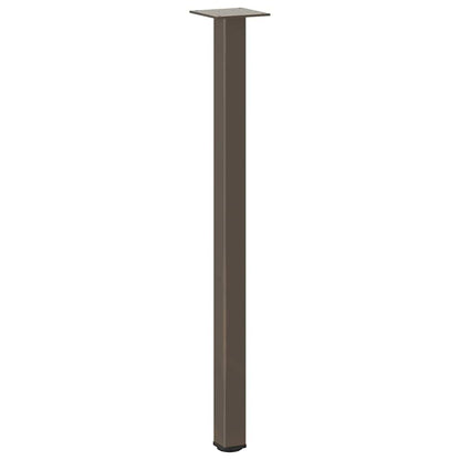 vidaXL Pieds de table console 4 pcs. Acier brut 72-74 cm Acier