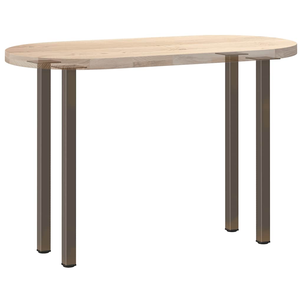 vidaXL Pieds de table console 4 pcs. Acier brut 72-74 cm Acier