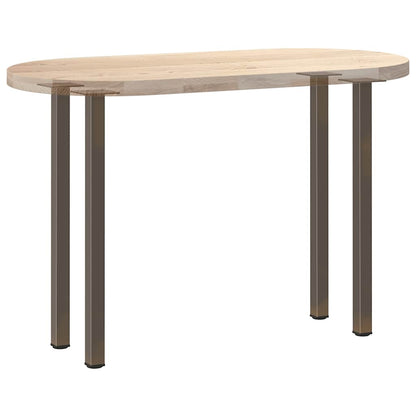 vidaXL Pieds de table console 4 pcs. Acier brut 72-74 cm Acier