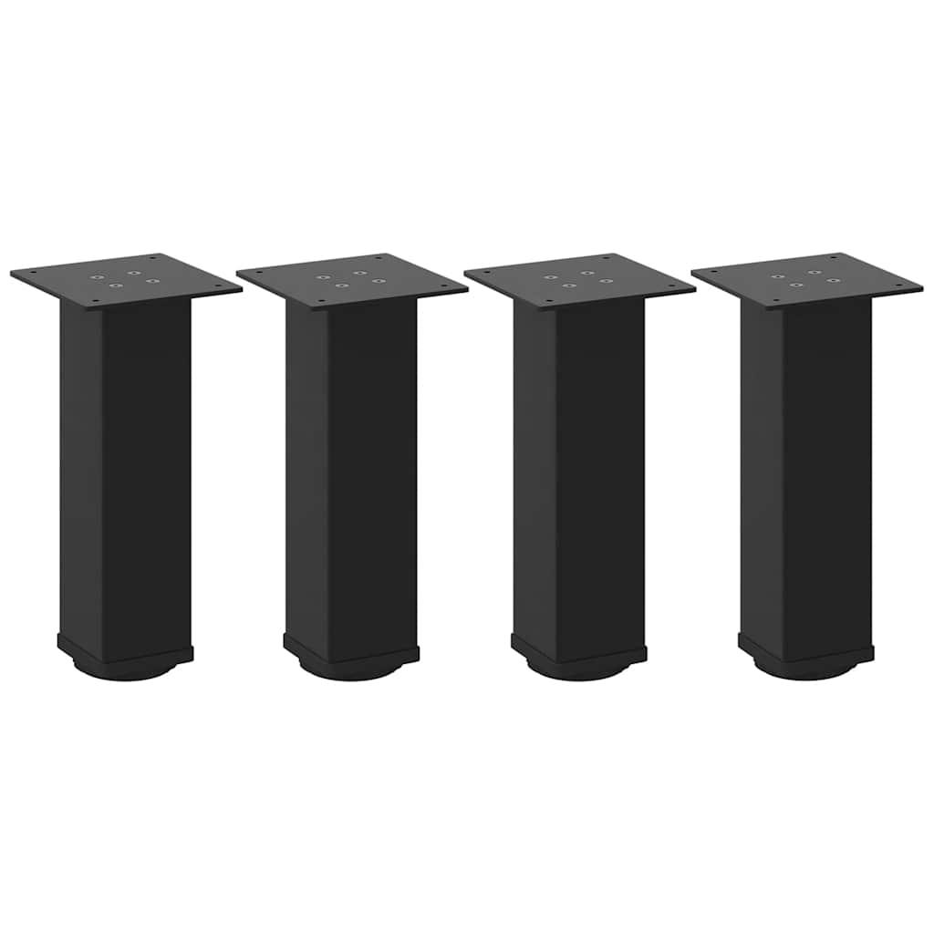 vidaXL Couchtischbeine 4 Stk. Schwarz 30-32 cm Stahl