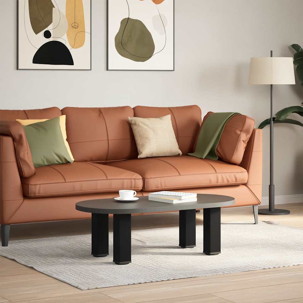 vidaXL Couchtischbeine 4 Stk. Schwarz 30-32 cm Stahl