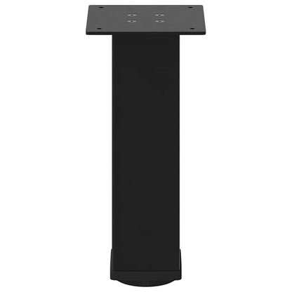 vidaXL Couchtischbeine 4 Stk. Schwarz 30-32 cm Stahl
