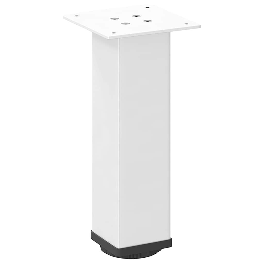 vidaXL Couchtischbeine 4 Stk. Weiß 30-32 cm Stahl