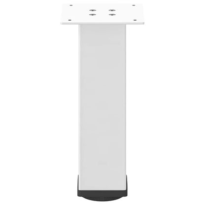 vidaXL Couchtischbeine 4 Stk. Weiß 30-32 cm Stahl