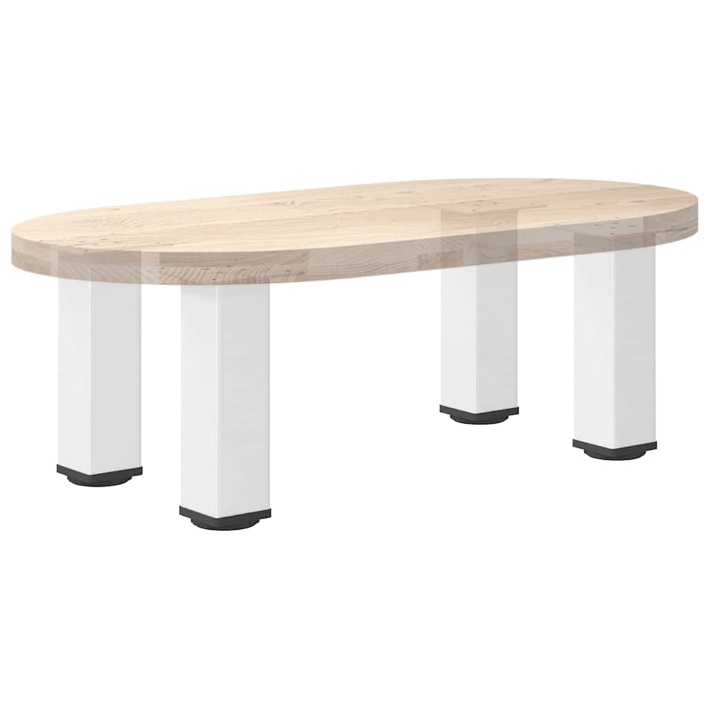 vidaXL Couchtischbeine 4 Stk. Weiß 30-32 cm Stahl