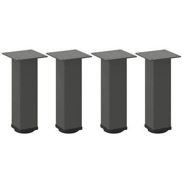vidaXL Couchtischbeine 4 Stk. Anthrazit 30-32 cm Stahl