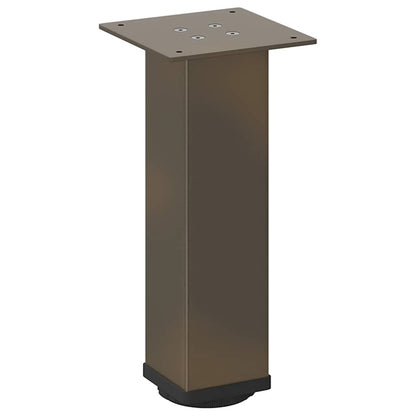 vidaXL Pieds de table basse 4 pcs Acier naturel 30-32 cm Acier