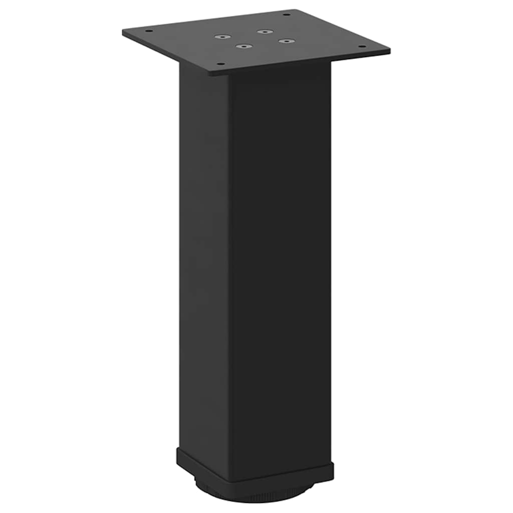 vidaXL Couchtischbeine 4 Stk. Schwarz 42-44 cm Stahl