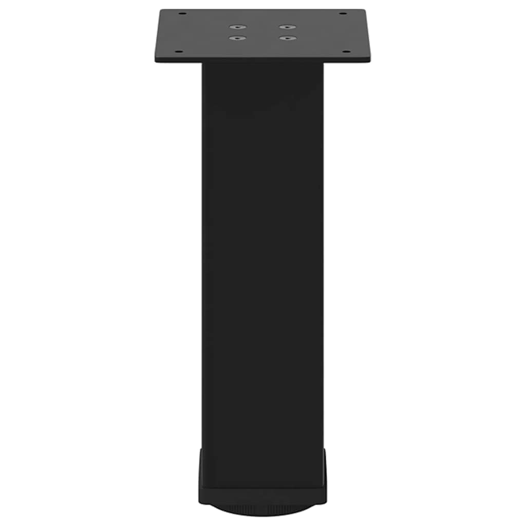vidaXL Couchtischbeine 4 Stk. Schwarz 42-44 cm Stahl