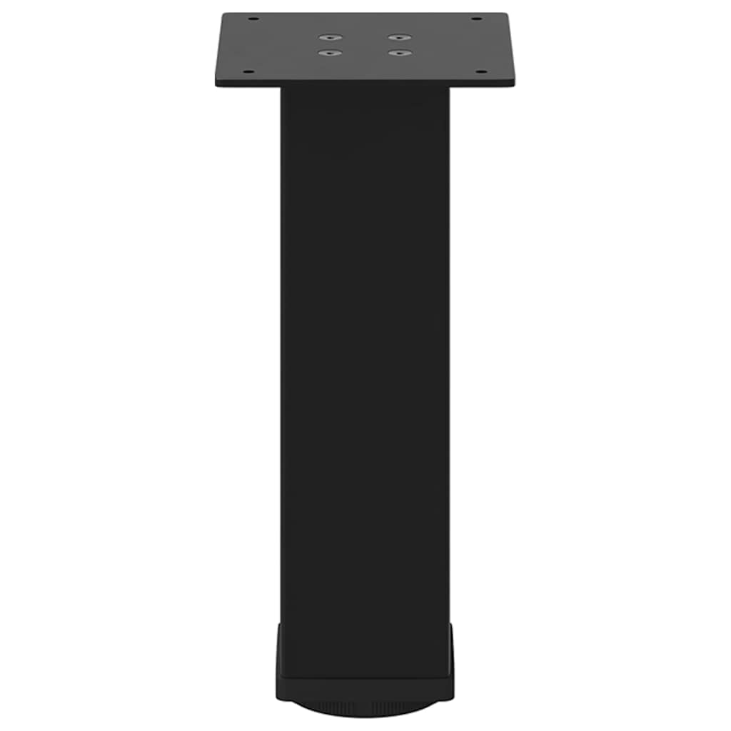 vidaXL Couchtischbeine 4 Stk. Schwarz 42-44 cm Stahl