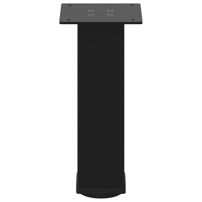 vidaXL Couchtischbeine 4 Stk. Schwarz 42-44 cm Stahl