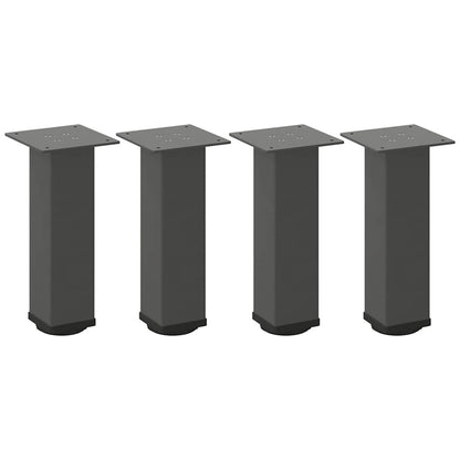 vidaXL Couchtischbeine 4 Stk. Anthrazit 42-44 cm Stahl