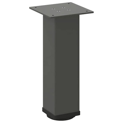 vidaXL Couchtischbeine 4 Stk. Anthrazit 42-44 cm Stahl