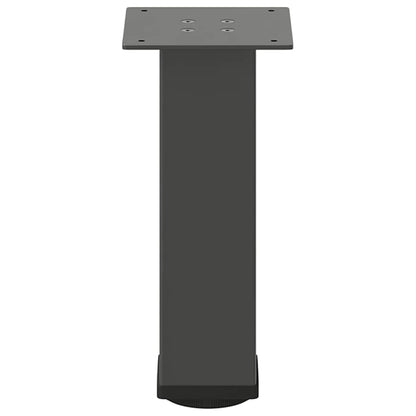 vidaXL Couchtischbeine 4 Stk. Anthrazit 42-44 cm Stahl