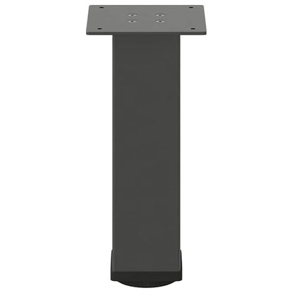 vidaXL Couchtischbeine 4 Stk. Anthrazit 42-44 cm Stahl