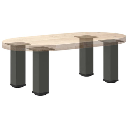vidaXL Couchtischbeine 4 Stk. Anthrazit 42-44 cm Stahl