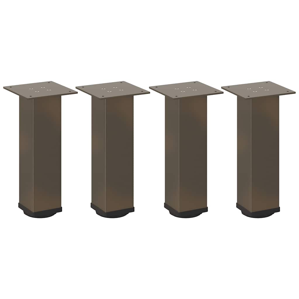 vidaXL Couchtischbeine 4 Stk. Naturstahl 42-44 cm Stahl