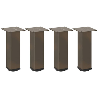 vidaXL Couchtischbeine 4 Stk. Naturstahl 42-44 cm Stahl
