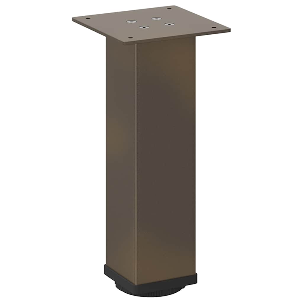 vidaXL Couchtischbeine 4 Stk. Naturstahl 42-44 cm Stahl