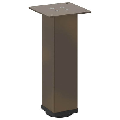 vidaXL Couchtischbeine 4 Stk. Naturstahl 42-44 cm Stahl