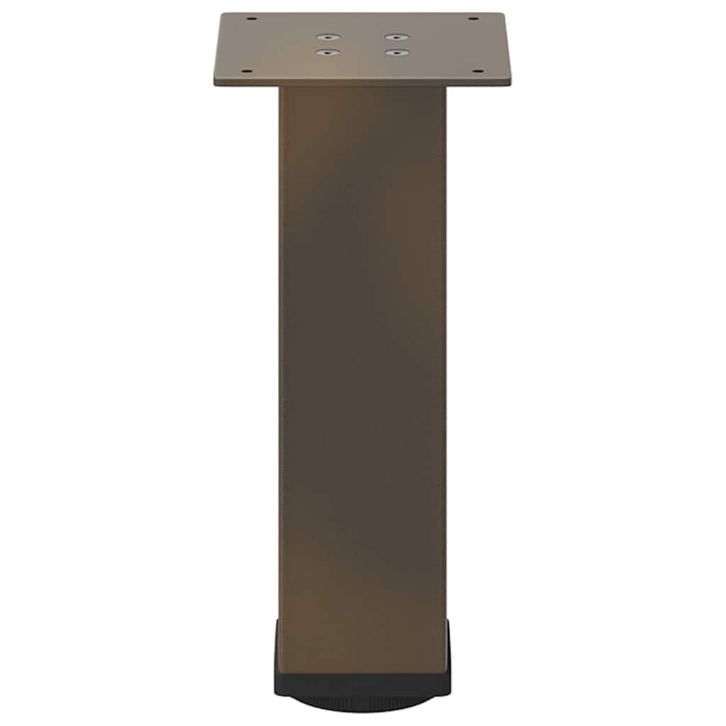 vidaXL Couchtischbeine 4 Stk. Naturstahl 42-44 cm Stahl