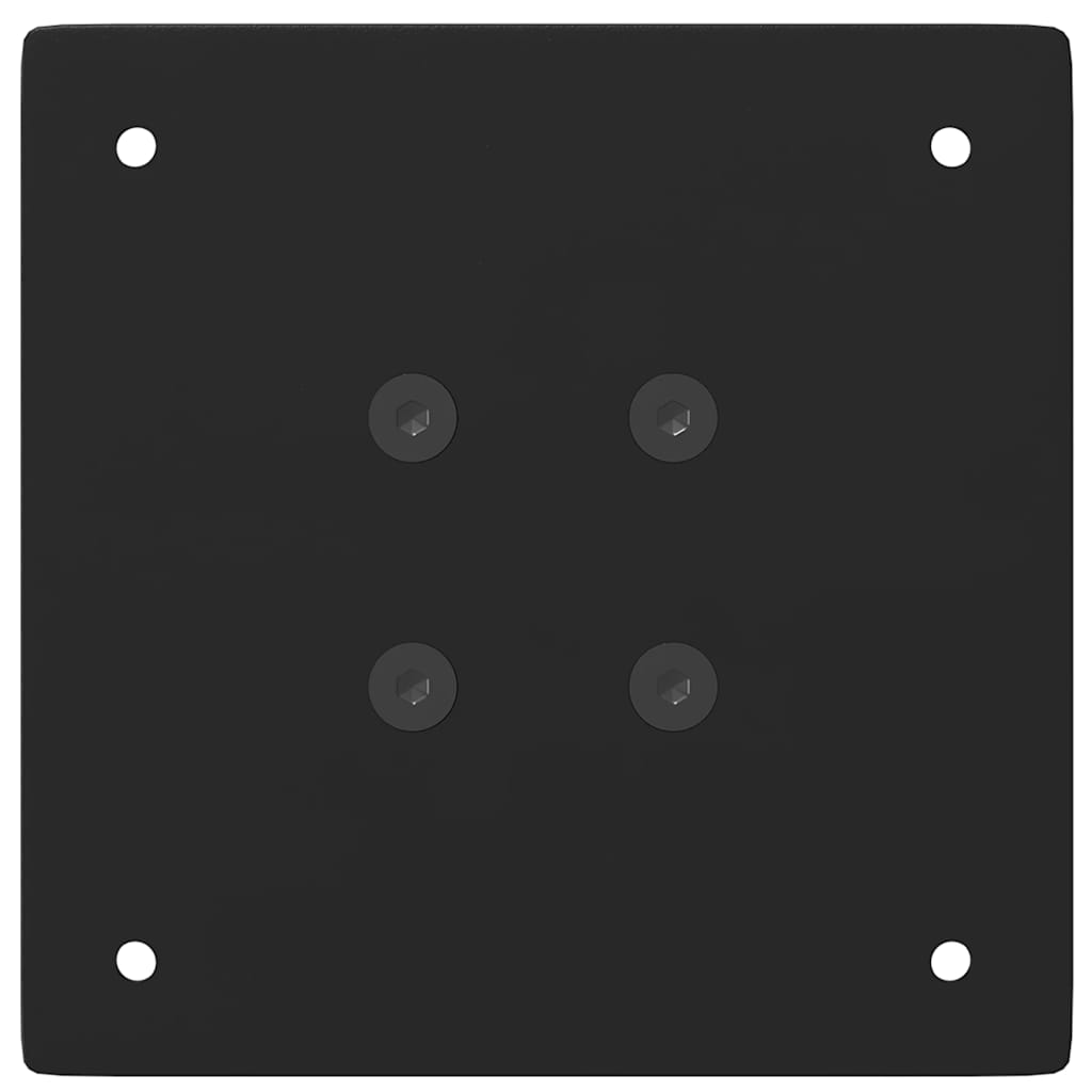 vidaXL Konsolentischbeine 4 Stk. Schwarz 72-74 cm Stahl