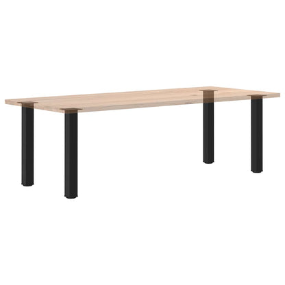 vidaXL Konsolentischbeine 4 Stk. Schwarz 72-74 cm Stahl