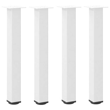 vidaXL Konsolentischbeine 4 Stk. Weiß 72-74 cm Stahl