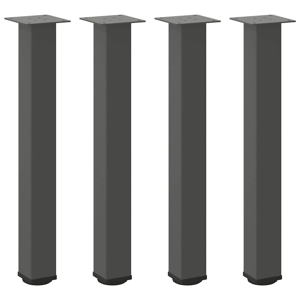 vidaXL Konsolentischbeine 4 Stk. Anthrazit 72-74 cm Stahl
