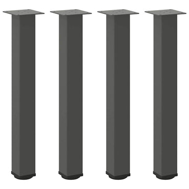 vidaXL Konsolentischbeine 4 Stk. Anthrazit 72-74 cm Stahl