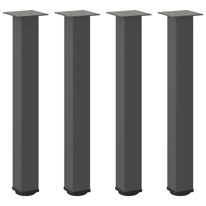 vidaXL Konsolentischbeine 4 Stk. Anthrazit 72-74 cm Stahl