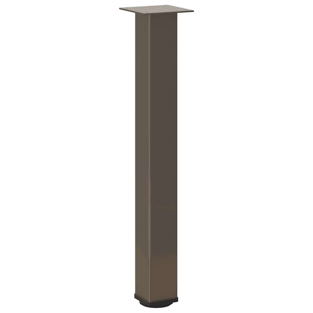 vidaXL Pieds de table console 4 pcs Acier brut 72-74 cm Acier