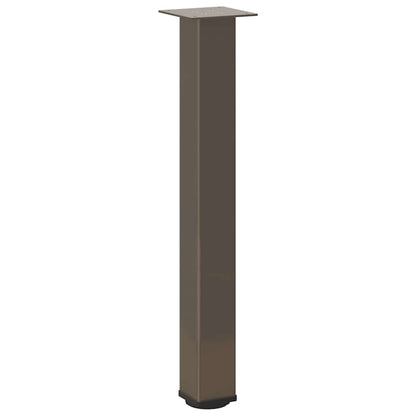 vidaXL Pieds de table console 4 pcs Acier brut 72-74 cm Acier