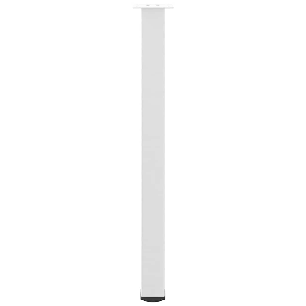 vidaXL Pieds de table de bar 4 pcs Blanc 90-92 cm Acier