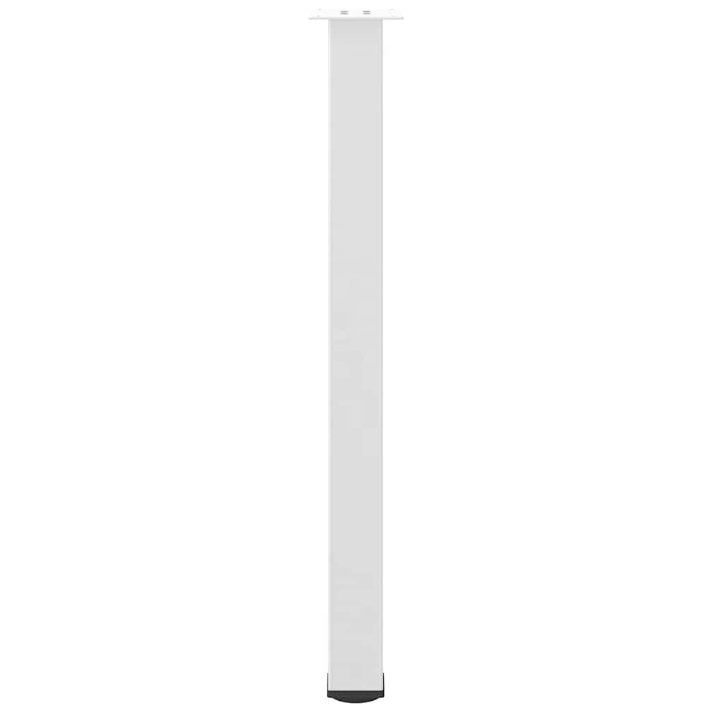 vidaXL Pieds de table de bar 4 pcs Blanc 90-92 cm Acier