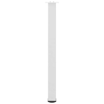 vidaXL Pieds de table de bar 4 pcs Blanc 90-92 cm Acier