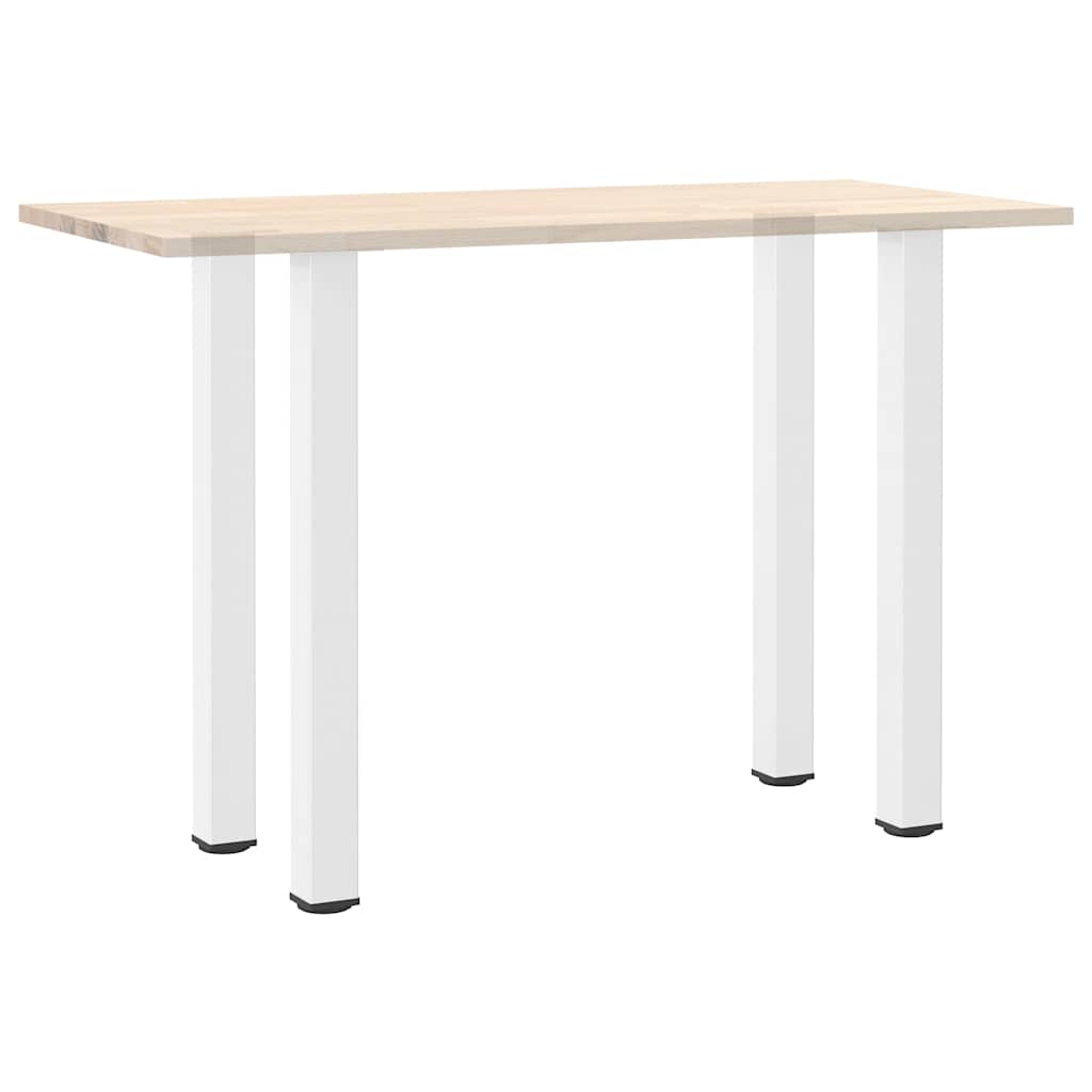 vidaXL Pieds de table de bar 4 pcs Blanc 90-92 cm Acier