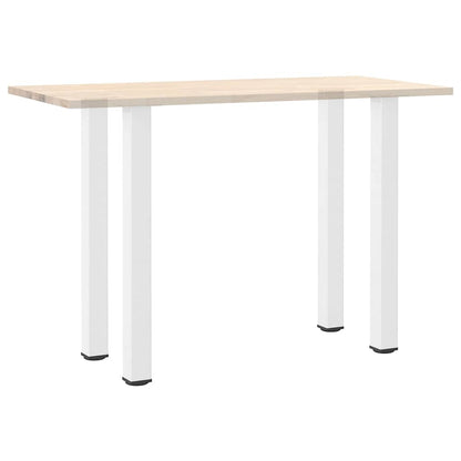 vidaXL Pieds de table de bar 4 pcs Blanc 90-92 cm Acier
