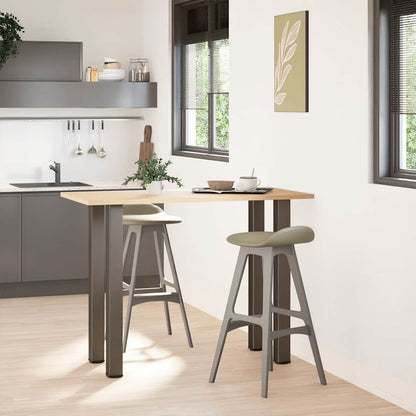 vidaXL Bartischbeine 4 Stk. Naturstahl 90-92 cm Stahl