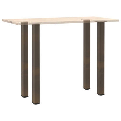 vidaXL Bartischbeine 4 Stk. Naturstahl 90-92 cm Stahl